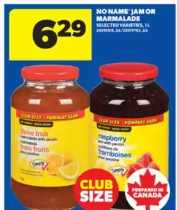 Real Canadian Superstore NO NAME JAM OR MARMALADE, 1 L offer