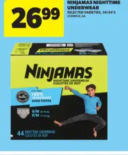 Real Canadian Superstore NINJAMAS NIGHTTIME UNDERWEAR offer