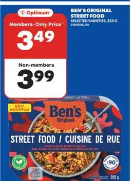 Real Canadian Superstore BEN'S ORIGINAL STREET FOOD, 255 G offer