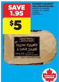Real Canadian Superstore FARMER'S MARKET YELLOW POTATOES, LB BAG offer
