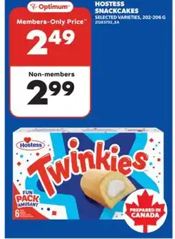 Real Canadian Superstore HOSTESS SNACKCAKES, 202-206 G offer