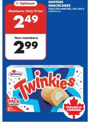 Real Canadian Superstore HOSTESS SNACKCAKES, 202-206 G offer