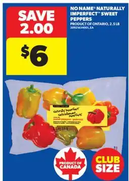 Real Canadian Superstore NO NAME NATURALLY IMPERFECT SWEET PEPPERS, 2.5 LB offer
