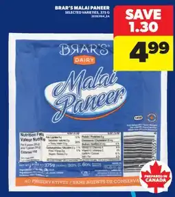 Real Canadian Superstore BRAR'S MALAI PANEER, 375 G offer