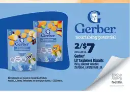 Real Canadian Superstore GERBER LIL' EXPLORERS BISCUITS, 150 G offer