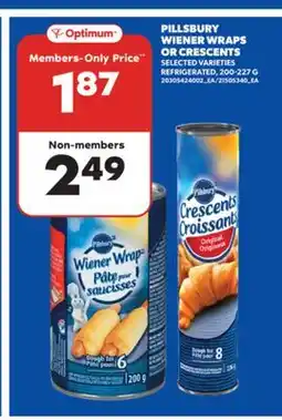 Real Canadian Superstore PILLSBURY WIENER WRAPS OR CRESCENTS, 200-227 G offer