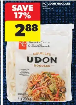 Real Canadian Superstore PC UDON NOODLES, 800 G offer