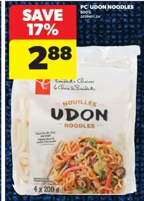 Real Canadian Superstore PC UDON NOODLES, 800 G offer