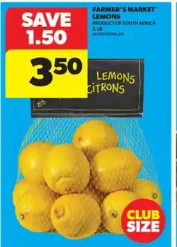Real Canadian Superstore FARMER'S MARKET LEMONS, 2 LB offer