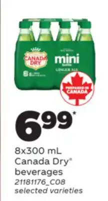 Real Canadian Superstore Canada Dry beverages, 8x300 mL offer