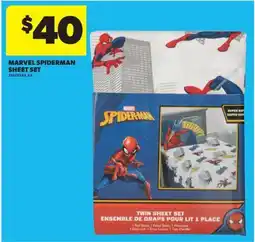 Real Canadian Superstore MARVEL SPIDERMAN SHEET SET offer