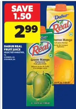 Real Canadian Superstore DABUR REAL FRUIT JUICE, 1 L offer