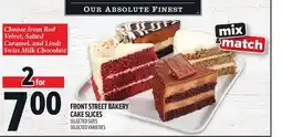 Metro FRONT STREET BAKERY CAKE SLICES offer