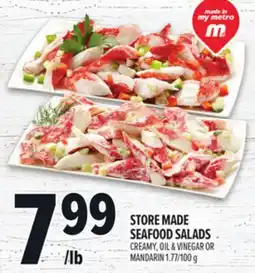 Metro STORE MADE SEAFOOD SALADS offer