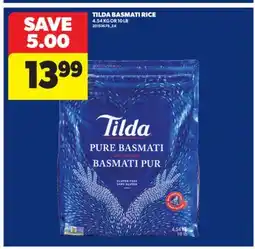 Real Canadian Superstore TILDA BASMATI RICE, 4.54 KG OR 10 LB offer