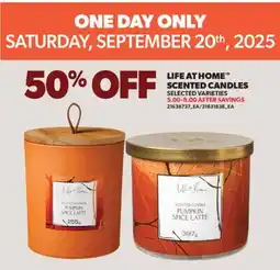 Real Canadian Superstore LIFE AT HOME SCENTED CANDLES offer