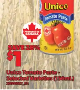 Real Canadian Superstore UNICO TOMATO PASTE, 156ML offer
