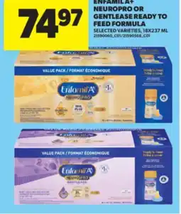Real Canadian Superstore ENFAMIL A + NEUROPRO OR GENTLEASE READY TO FEED FORMULA, 18X237 ML offer