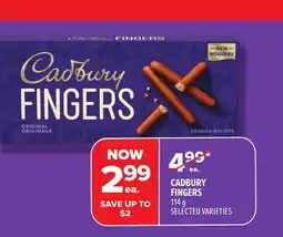 Metro CADBURY FINGERS offer