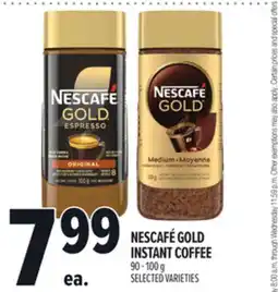 Metro NESCAFÉ GOLD INSTANT COFFEE offer