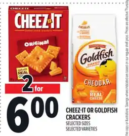 Metro CHEEZ-IT OR GOLDFISH CRACKERS offer