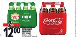 Metro COCA-COLA OR CANADA DRY SOFT DRINKS offer