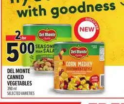 Metro DEL MONTE CANNED VEGETABLES offer