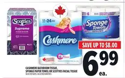 Metro CASHMERE BATHROOM TISSUE, SPONGE PAPER TOWEL OR SCOTTIES FACIAL TISSUE offer