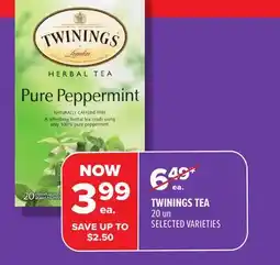 Metro TWININGS TEA offer