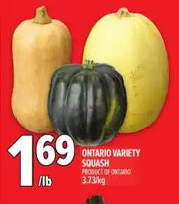 Metro ONTARIO VARIETY SQUASH offer