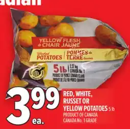 Metro RED, WHITE, RUSSET OR YELLOW POTATOES offer