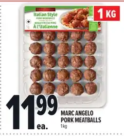 Metro MARC ANGELO PORK MEATBALLS offer