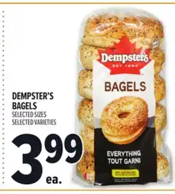 Metro DEMPSTER'S BAGELS offer