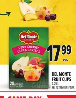 Metro DEL MONTE FRUIT CUPS offer