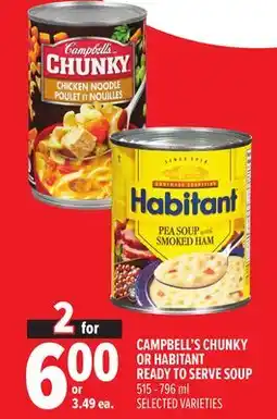 Metro CAMPBELL'S CHUNKY OR HABITANT READY TO SERVE SOUP offer