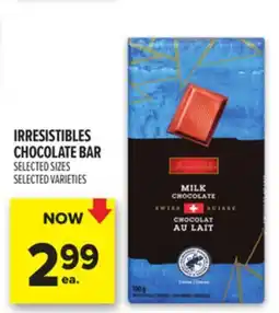 Metro IRRESISTIBLES CHOCOLATE BAR offer