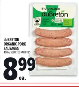 Metro DUBRETON ORGANIC PORK SAUSAGES offer