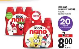 Metro IÖGO NANÖ DRINKABLE YOGOURT offer