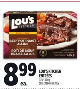 Metro LOU'S KITCHEN ENTRÉES offer