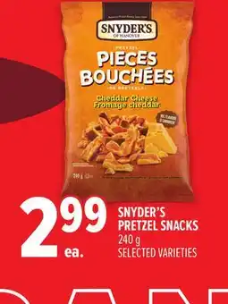 Metro SNYDER'S PRETZEL SNACKS offer