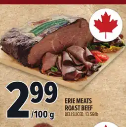 Metro ERIE MEATS ROAST BEEF offer