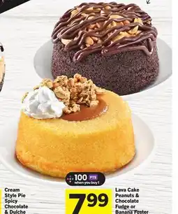 Foodland Lava Cake Peanuts & Chocolate Fudge or Banana Foster offer