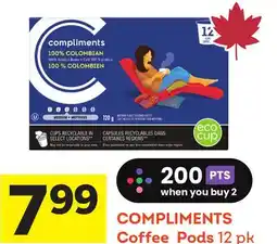 Foodland COMPLIMENTS Coffee Pods offer