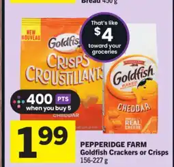 Foodland PEPPERIDGE FARM Goldfish Crackers or Crisps offer