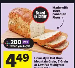 Foodland Homestyle Oat Bran, Mountain Grain, 7 Grain or Low Fat Multigrain Bread offer