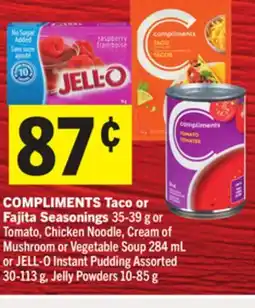 Foodland COMPLIMENTS Taco or Fajita Seasonings offer