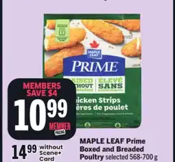 Foodland MAPLE LEAF Prime Boxed and Breaded Poultry offer