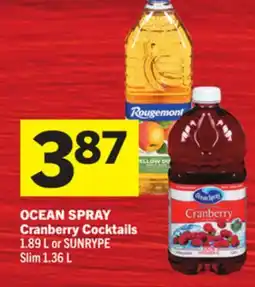 Foodland OCEAN SPRAY Cranberry Cocktails offer
