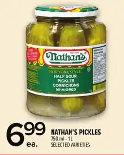 Metro NATHAN'S PICKLES offer