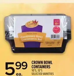 Metro CROWN BOWL CONTAINERS offer